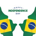 Happy Brazil Independence Day Vector Template Design Illustration Royalty Free Stock Photo