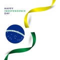 Happy Brazil Independence Day Vector Template Design Illustration Royalty Free Stock Photo