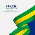 Happy Brazil Independence Day Vector Template Design Illustration Royalty Free Stock Photo