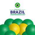 Happy Brazil Independence Day Vector Template Design Illustration