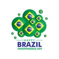 Happy Brazil Independence Day Vector Template Design Illustration Royalty Free Stock Photo