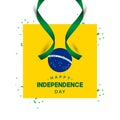 Happy Brazil Independent Day Vector Template Design Illustration