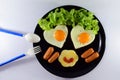 Happy breakfast Royalty Free Stock Photo