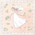 Happy Bride Royalty Free Stock Photo