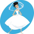 Happy Bride Royalty Free Stock Photo