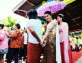 Happy Bride at Thai wedding ceremony