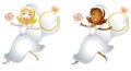 Happy Brides With Big Rings Royalty Free Stock Photo