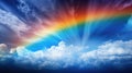 happy bright rainbow background