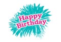 Happy Brithday Typographic Design