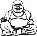 Happy buddha with big belly