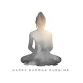 happy buddha purnima holiday card for spiritual peace