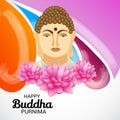 Happy Buddha Purnima. Royalty Free Stock Photo