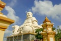 Happy Buddha at Vinh Trang Pagoda in My Tho Vietnam