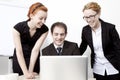 Happy business colleagues Royalty Free Stock Photo