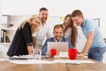 Happy business people team together have fun in office Royalty Free Stock Photo