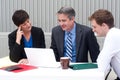 Happy business team at office Royalty Free Stock Photo