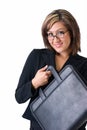 Happy business woman Royalty Free Stock Photo