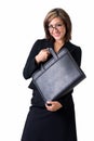 Happy business woman Royalty Free Stock Photo