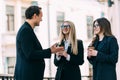 Happy business work team during break time in office Royalty Free Stock Photo