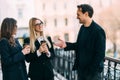 Happy business work team during break time in office Royalty Free Stock Photo