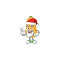 Happy butternut squash in Santa costume mascot style