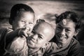 Happy cambodian children