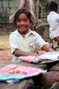 Happy Cambodian Girl Royalty Free Stock Photo