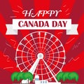 Happy Canada day card