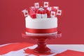 Happy Canada Day celebration cake