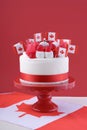 Happy Canada Day celebration cake