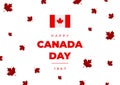 Happy Canada Day greetings vector illustration. Happy Independence day banner and print designs. Creative concepts for