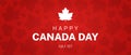 Happy Canada Day Illustration Background Banner