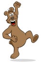 Happy cartoon bear Royalty Free Stock Photo
