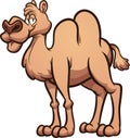 Happy brown cartoon camel Royalty Free Stock Photo