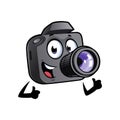 Cartoon camera mascot Royalty Free Stock Photo