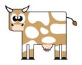 Happy cartoon cow