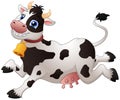 Happy cartoon cow Royalty Free Stock Photo