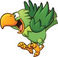 Happy cartoon parrot Royalty Free Stock Photo