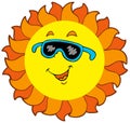 Happy cartoon Sun Royalty Free Stock Photo