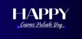 Happy Casimir Pulaski Day Beautiful stylish Text Design Royalty Free Stock Photo