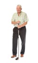 Happy casual mature golfer Royalty Free Stock Photo