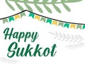 Happy Celebrate Jewish Holiday Sukkot