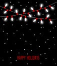 Happy Celebration Christmas New Years Birthdays and other events led lights bulbs lamps in white and red colors