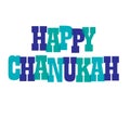 Happy chanukah typography