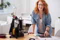 Happy cheerful woman being in a wonderful mood Royalty Free Stock Photo