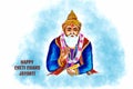 Happy cheti chand jayanti festival card background