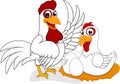 Happy Chicken Family Royalty Free Stock Photo