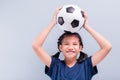 Happy Child with Ball Royalty Free Stock Photo