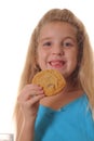 Happy child with cookie