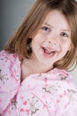 Happy Child in her Pyjamas Royalty Free Stock Photo